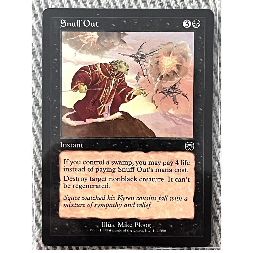 Snuff Out – 1999 Mercadian Masques – Magic: The Gathering